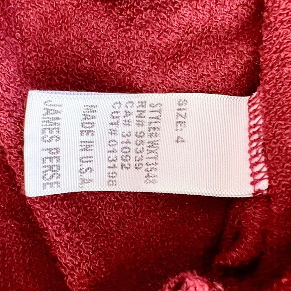 Standard James Perse 4 XL Burgundy Red Bateau Cowl Neck Long Sleeve Sweater Top - Picture 7 of 7